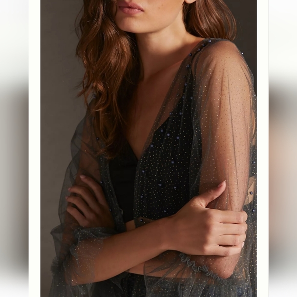 Anthropologie/ Elizabeth Gilbert Embellished Duster - Picture 4 of 11